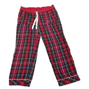 Pink‎ Victoria's Secret Sleep Lounge Pajama Pants Womens Medium Red Plaid